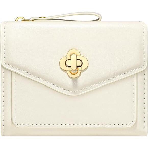 Small Wallet for Women Cream White - Picture 1 of 6